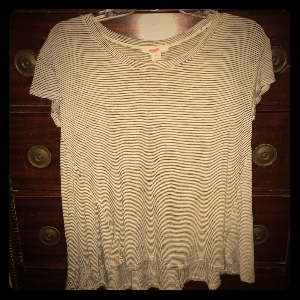 Mossimo Rayon Crew Neck Tee—Striped